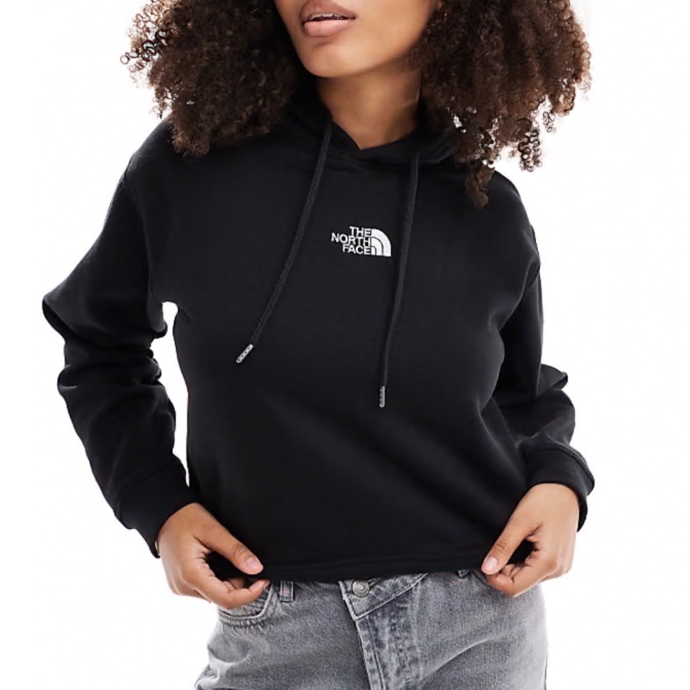 Nwt North Face Evolution Hi-Lo Hoodie Women M Black Fleece Pullover Sweatshirt